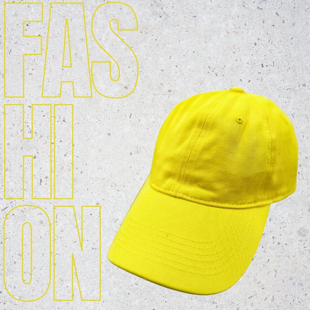 Unisex caps -Yellow